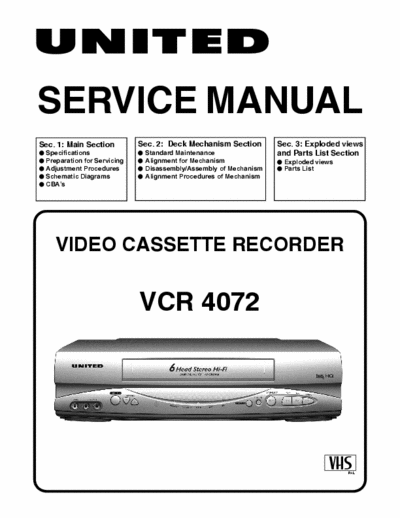funai VCR 4072 funai VCR 4072 service manual